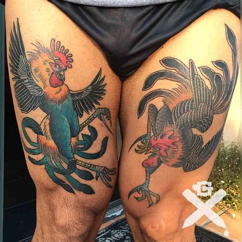 This is because the chinese zodiac has. Fighting Rooster Tattoo