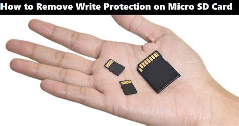 This feature exists just to ensure that no one can write over data on the sd card or can also not delete to make space. How to Remove Write Protection from Micro SD Card ...