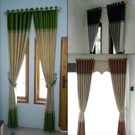 Tiang flexibel gorden tirai pintu jendela kolong kitchen lemarirp25.999: Gorden jendela pintu minimalis abu coklat hijau merah ...