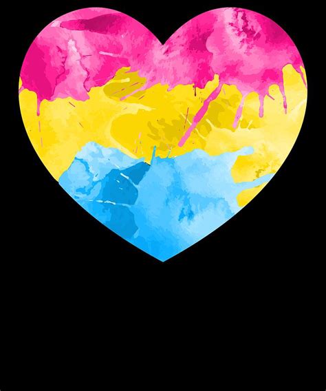 In honor of pride month and today (june 5th) being pansexual pride day i wanted to pay homage via wallpaper/lock screens to everyone's favorite. Pansexual Heart product LGBTQ Pride Gift Idea Digital Art ...