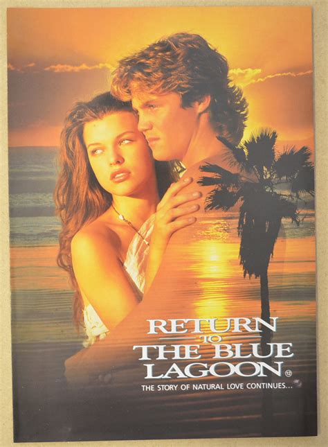 With no adults to guide them, the two make a simple life together and eventually become tanned teenagers in love. Return To The Blue Lagoon Original Press Kit with 4 Black ...