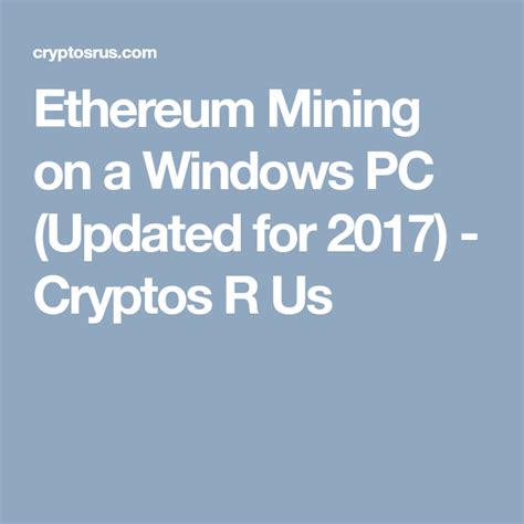 I sincerely hope that one day i will be able to pay for goods and services using my digital currency. Build an Ethereum Mining Rig Today [2019 Update (With ...