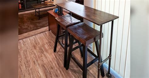 19 mm size (h x w): Industrial Bar Table - Project by Shane at Menards®