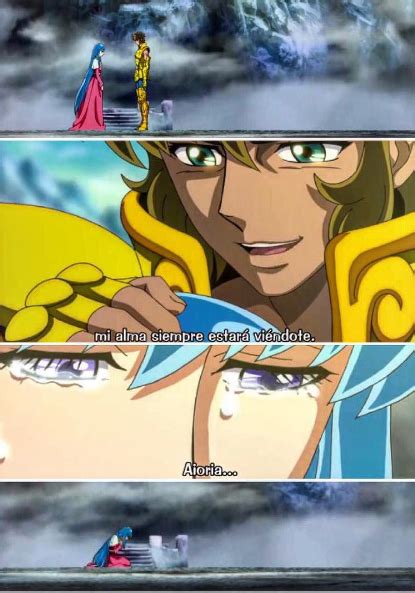 Marine life are adapted to life in saltwater. Lyfia and Aioria :'( | Seiya caballeros del zodiaco, Saint ...