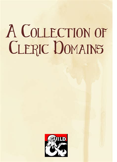 The sick and wounded, caring for those. A Collection of Cleric Domains (5e) - Dungeon Masters ...
