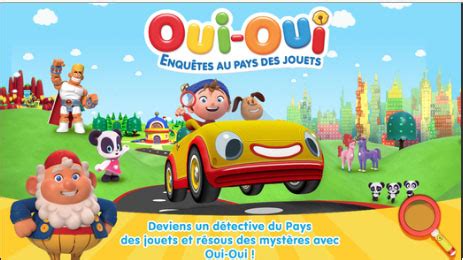 Dans cette adaptation destinée aux lecteurs de la bibliothèque rose (et à la rigueur aux aînés qui sont passés à la bibliothèque verte), vous entrez au pays des jouets, et arrivez à la page du menu. Jouer et apprendre avec "Oui-Oui, enquêtes au Pays des jouets"