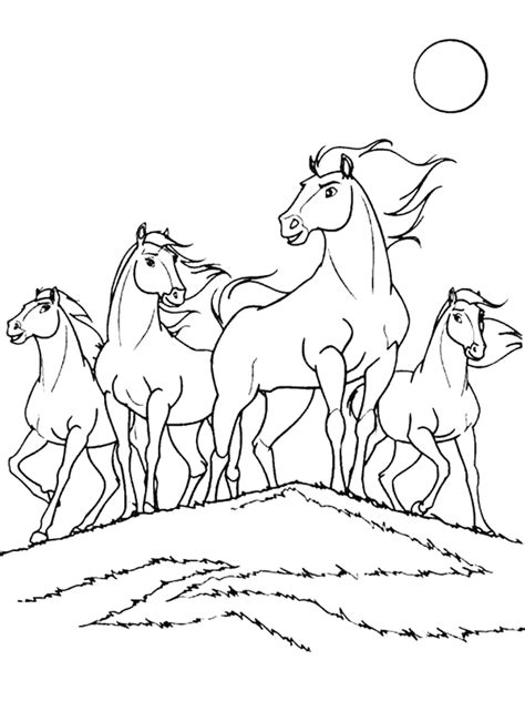 You want to see all of these horse coloring pages. Spirit Stallion Of The Cimarron Coloring Pages Rain ...