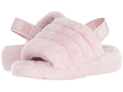 Adored by fashion fans and value seekers alike. UGG Fluff Yeah Slide (Seashell Pink) Women's Slippers ...