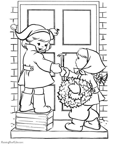 No worries, just click here to download the pdf file. Printable Christmas Wreath Coloring Pages - 002