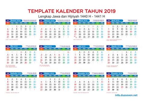 1 suro 2019 atau 1 suro tahun 1953 kalender jawa islam jatuh pada. Download Kalender 2019 PDF, JPG, CDR Hijriah dan Jawa ...