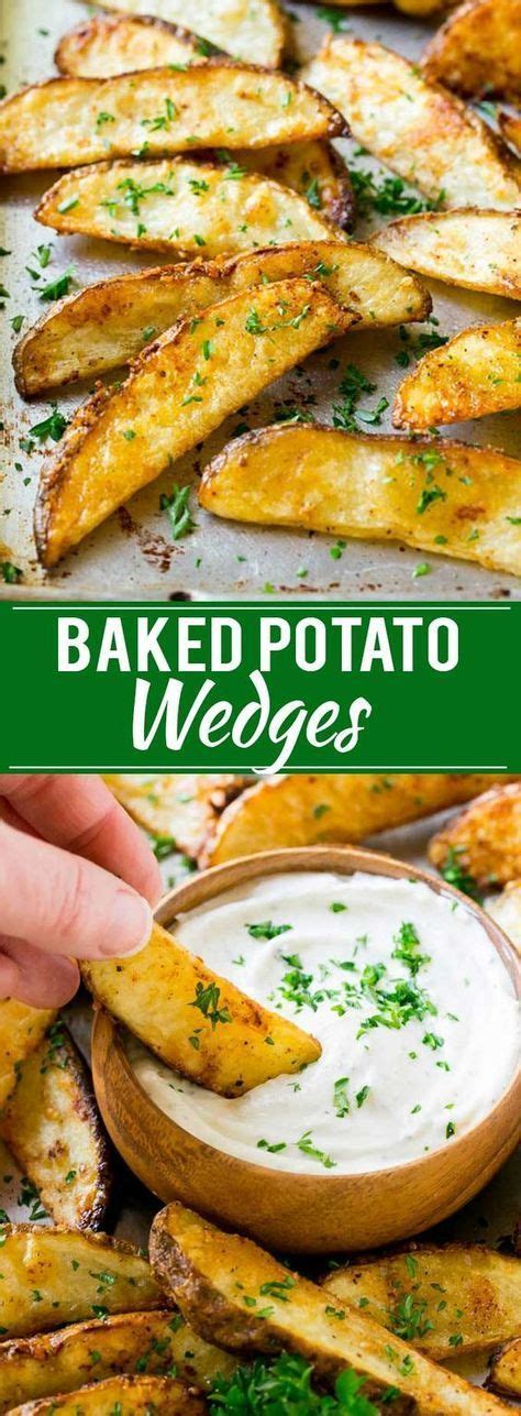 Bake 1 hour or until skin feels crisp but flesh beneath. Baked Potato Wedges Recipe | Baked French Fries | Oven ...