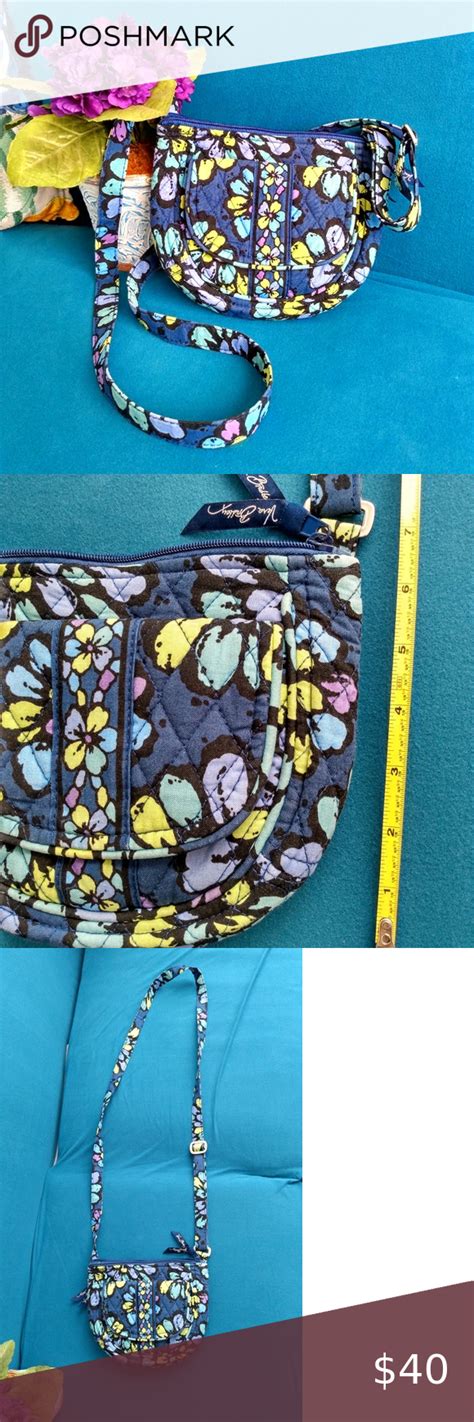 Vera bradley maison blue spring 2002 retired pattern cross tiny purse. Vera Bradley Blue Floral crossbody purse | Purses ...