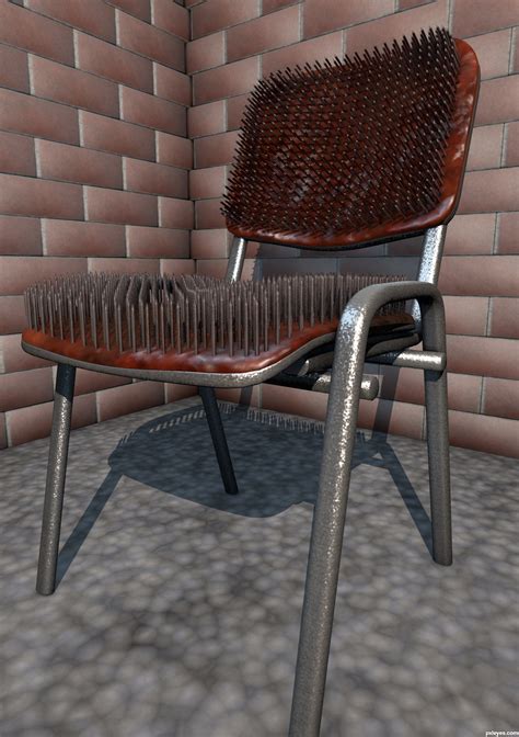 I'm ready to have a chair rail installed in a guest room. Chair of Nails picture, by Ory for: get seated 3D contest ...