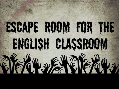 They are fun and they get the students up and moving in the classroom. Classroom Escape Room (Review Game) | English classroom ...