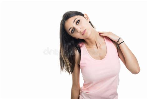 She loves knowing that you are watching her. Female Stretching Her Spine After Workout Stock Image ...