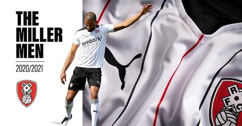 The puma logo on the right breast is also coloured white. Rotherham United 2020-21 Puma Alternative Kit | The Kitman