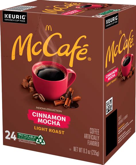 Add 2 tbsp cinnamon syrup. McCafe Cinnamon Mocha, Single Serve Coffee Keurig K-Cup Pods, Flavored Coffee, 24 Count ...