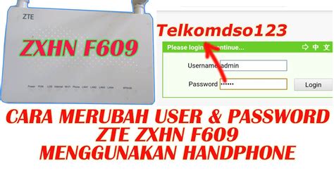 Terlihat username dan password dari routernya adalah admin:admin. Password Router Zte Zxhn F609 : Cara Mengetahui Password Admin Zte F609 F660 Indihome Berubah ...