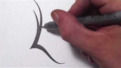 W and v were used interchangeably in many languages once the letter v had been established as different from u. How To Draw a Simple Tribal Letter L - YouTube