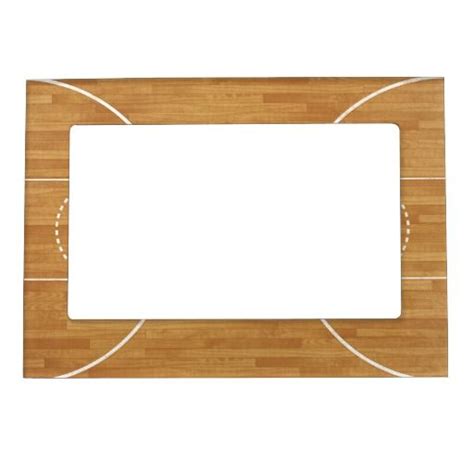 These unique and custom designed frames are created on as as ordered basis. Basketball Court 5x7 Magnetic Frame | Zazzle.com ...