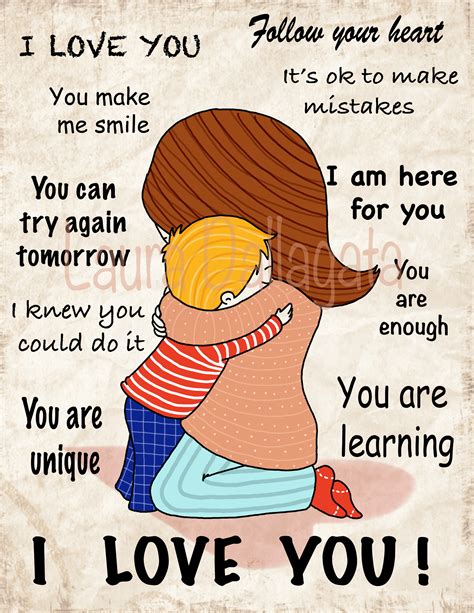 Positive Parenting Downloadable Illustration (Mum and Girl ...