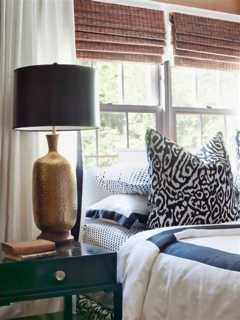 With a repeating pattern design, the curtains make the perfect complement to any room. 15 Black-and-White Bedrooms | HGTV