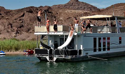 9 popular lakes for houseboats (rules & renting prices) posted: 75' Executive Houseboat Rentals | Lake Havasu Houseboating