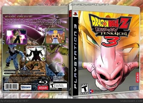 Check spelling or type a new query. Dragon Ball Z: Budokai Tenkaichi 3 PlayStation 3 Box Art Cover by shadysaiyan