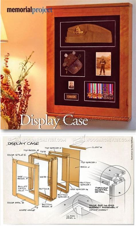 Find an thoroughgoing leaning of hundreds of detailed woodwork plans for your wood and crafts pieces beds diy plans chairs workbenches tool storage and arts and crafts fence shelf plan free humanities. Memorial Display Case Plans - Woodworking Plans and ...