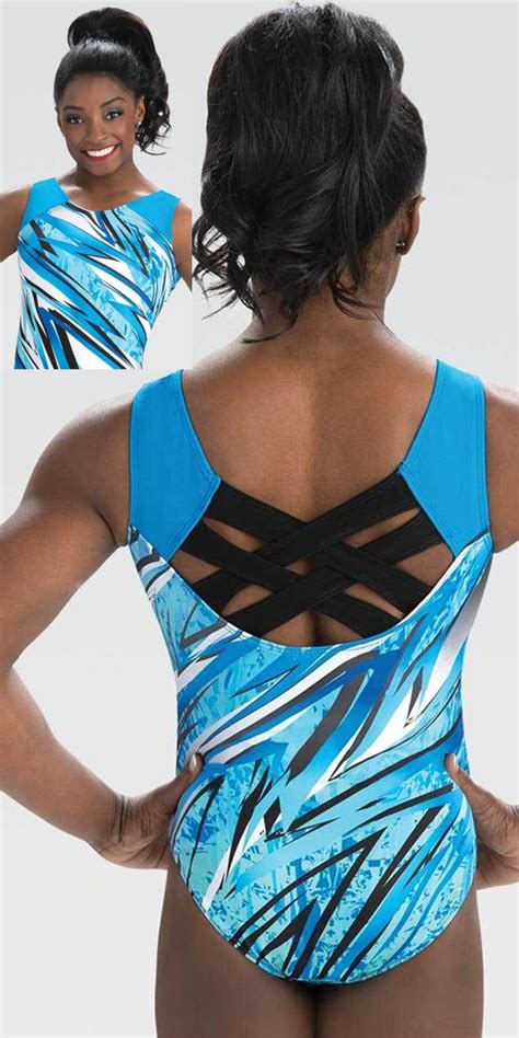 An official value for scoring is expected to be assigned by the time biles tries the element at the world. E3945 Simone Biles Collection Turquoise Razor Gymnastics Leotard GK