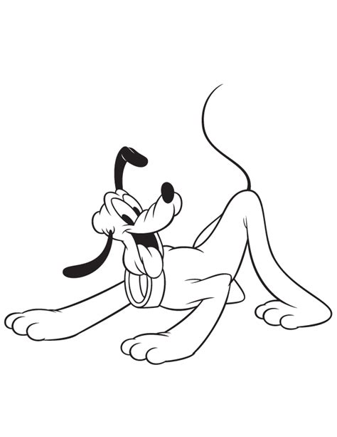 100% free, no strings attached! Disneys Pluto Dog Wants To Play Coloring Page | HM ...