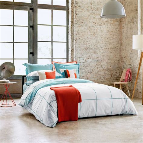 Julie lavarière, le linge de lit haut de gamme. Parure cadence turquoise - Achat/vente de parures de lit ...