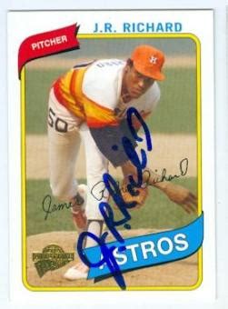 Richard, the former houston astros pitcher whose career was cut short due to a stroke, passed away today, it was announced. J.R. Richard Memorabilia: Autographed & Signed