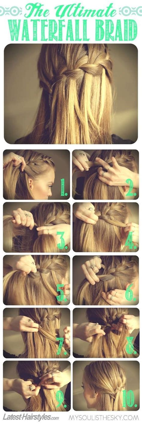 Waterfall braids for short hair. 10 Best Waterfall Braids: Hairstyle Ideas for Long Hair ...