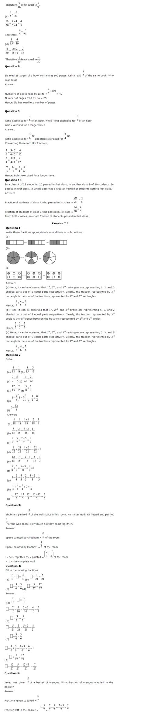 Nov 10, 2020 · students can also download cbse class 6 maths chapter wise question bank pdf and access it anytime, anywhere for free. NCERT Solutions For Class 6 Maths Chapter 7 Fractions PDF ...