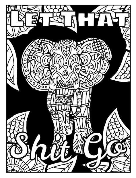 These adult coloring pages with colorful language are perfect for getting rid of stress. Pin on swear word coloring book