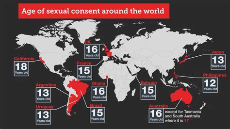 In japan the age of consent is low at 13, although some municipalities such as tokyo prohibit sexual activity under 18 years old in most circumstances. What are the ages of sexual consent around the world ...