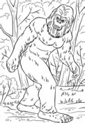 This creature looks like a man or a humanoid ape. Abominable Snowman coloring page | Free Printable Coloring ...