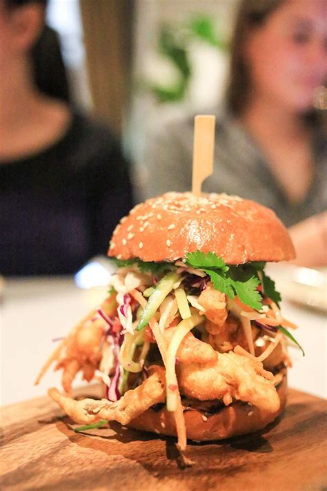 I get excited for soft shell crab season every year! Soft Shell Crab Burger from Bowery Lane, Sydney | Crab ...
