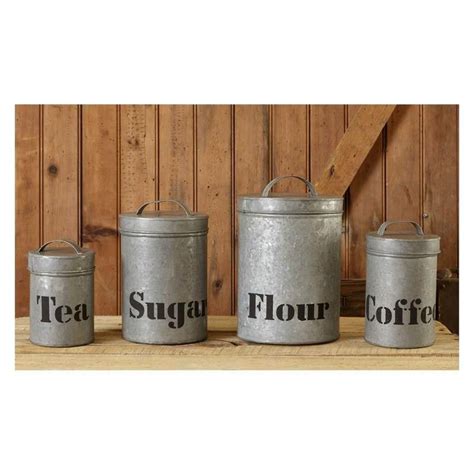 Maybe you would like to learn more about one of these? Galvanized Iron Kitchen Canisters (With images ...