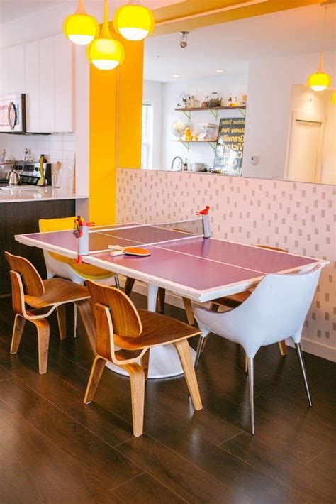 Normally formal dining room sets are 7 pieces or larger, featuring a rectangular table with 6 or more chairs, usually two of which are arm chairs. A Creative, Colorful Canadian Townhouse | Unique dining ...