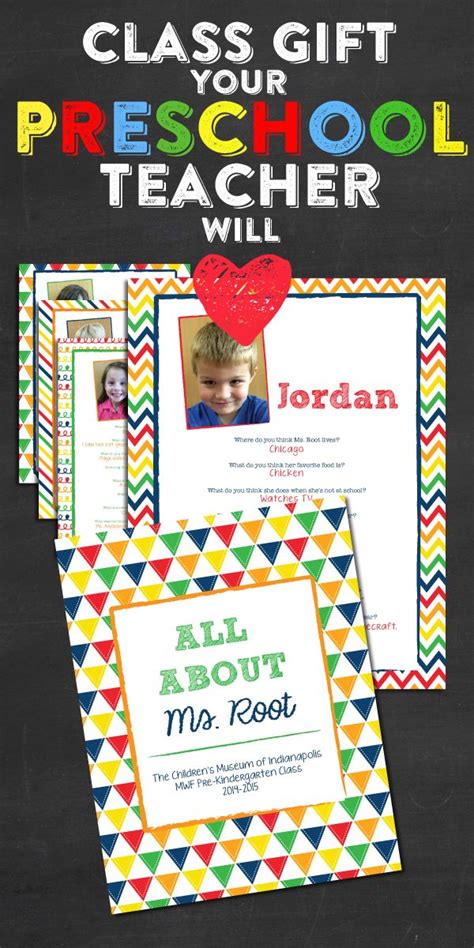 You certainly don't know the teacher whether the holidays are around the corner, or you simply want to show some appreciation, you'll find yourself wondering, 'what is a good gift for a. Preschool Teacher Appreciation Gift - All About My Teacher ...