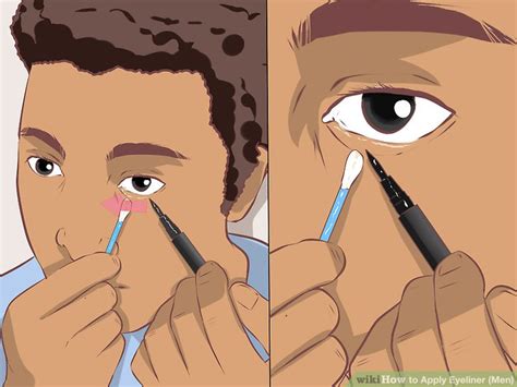 Rub the liner back and forth in small sections across the lash line for full coverage. How to Apply Eyeliner (Men): 13 Steps (with Pictures) - wikiHow