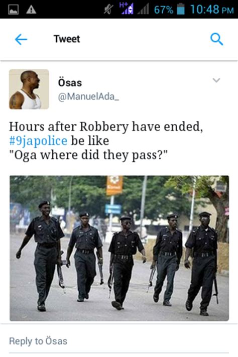 Nigerians also create their own kind of memes that portray the. #9japolice: Hilarious Memes About Nigeria Police Trending ...