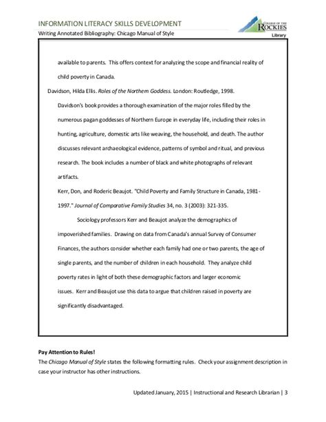 ¨ chicago style… n provides consistency n gives you credibility as a writer and researcher n provides guidelines for using jones outlines the causes of the painter's refusal to work for the king. Creating an Annotated Bibliography: Chicago Manual of Style