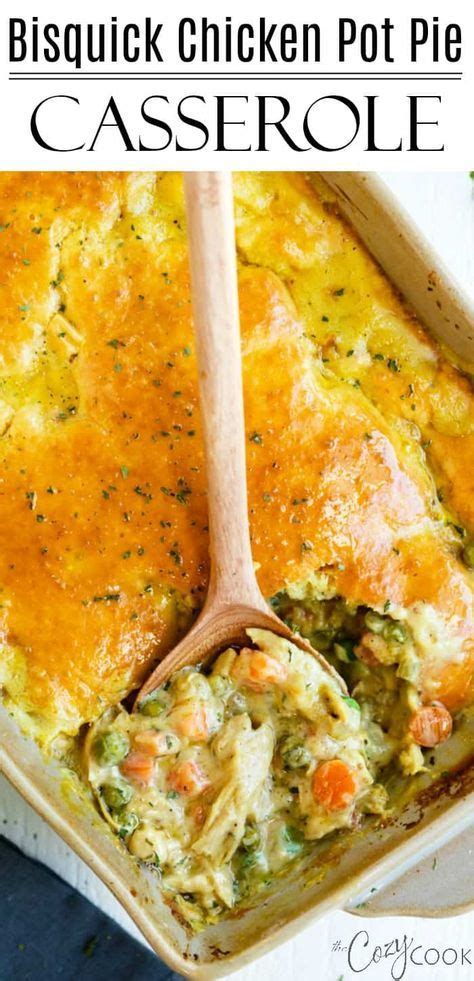 Repeat dipping in eggs and bisquick™ mixture. This Bisquick Chicken Pot Pie Casserole has a golden ...