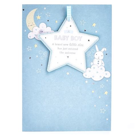 Customize and send this ecard. New Baby Boy Card - A Little Star
