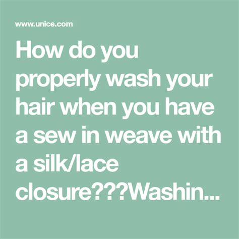 My wash day routine 2017 showing you how to wash your hair, how to wash your weave,. How do you properly wash your hair when you have a sew in ...