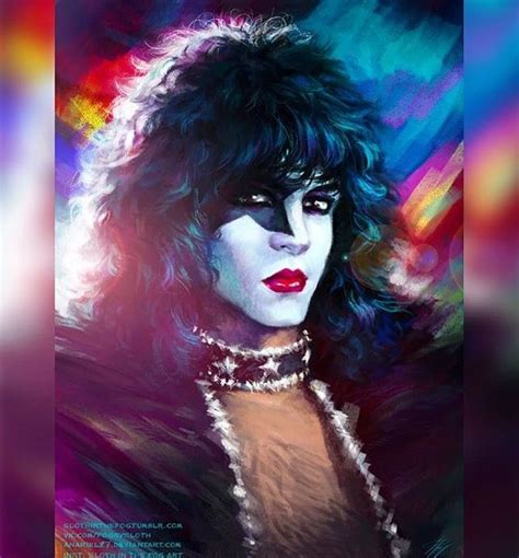 Only one small hole to sew shut! Paul Stanley | Art, Music art, Sloth art