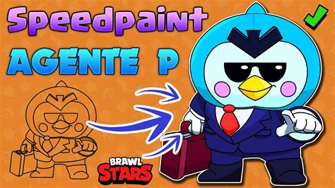 Learn how to draw robo spike from brawl stars. Cómo dibujar a Mr.P 🐧 ¡New Skin AGENTE P! 🕶 BRAWL STARS ...